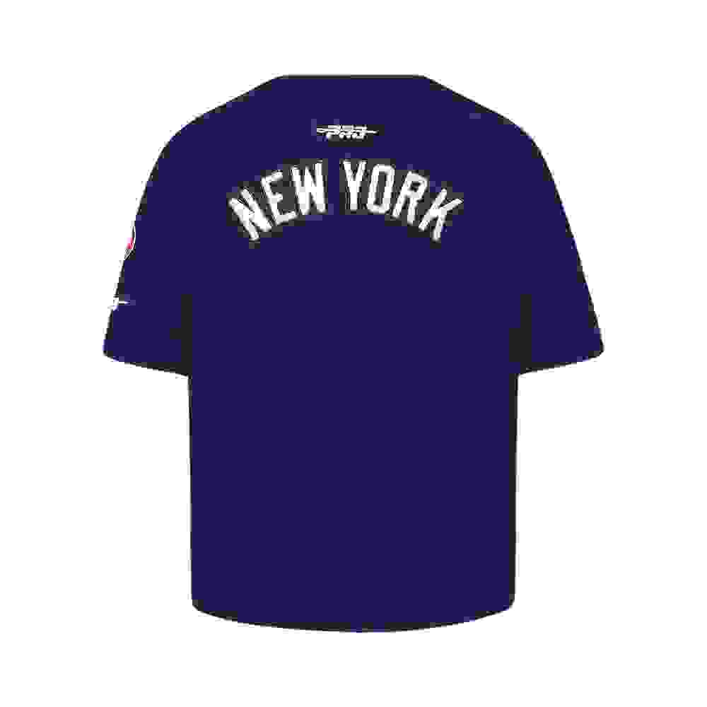Pro Standard MLB New York Yankees Classic Big Girls' Navy Short Sleeve Boxy Top